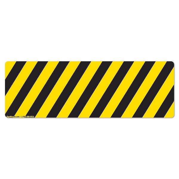 Striped 18in Non-Slip Floor Marker, 12PK, 16 in L, 16 in H, FD-2-R-16-12PK-99824